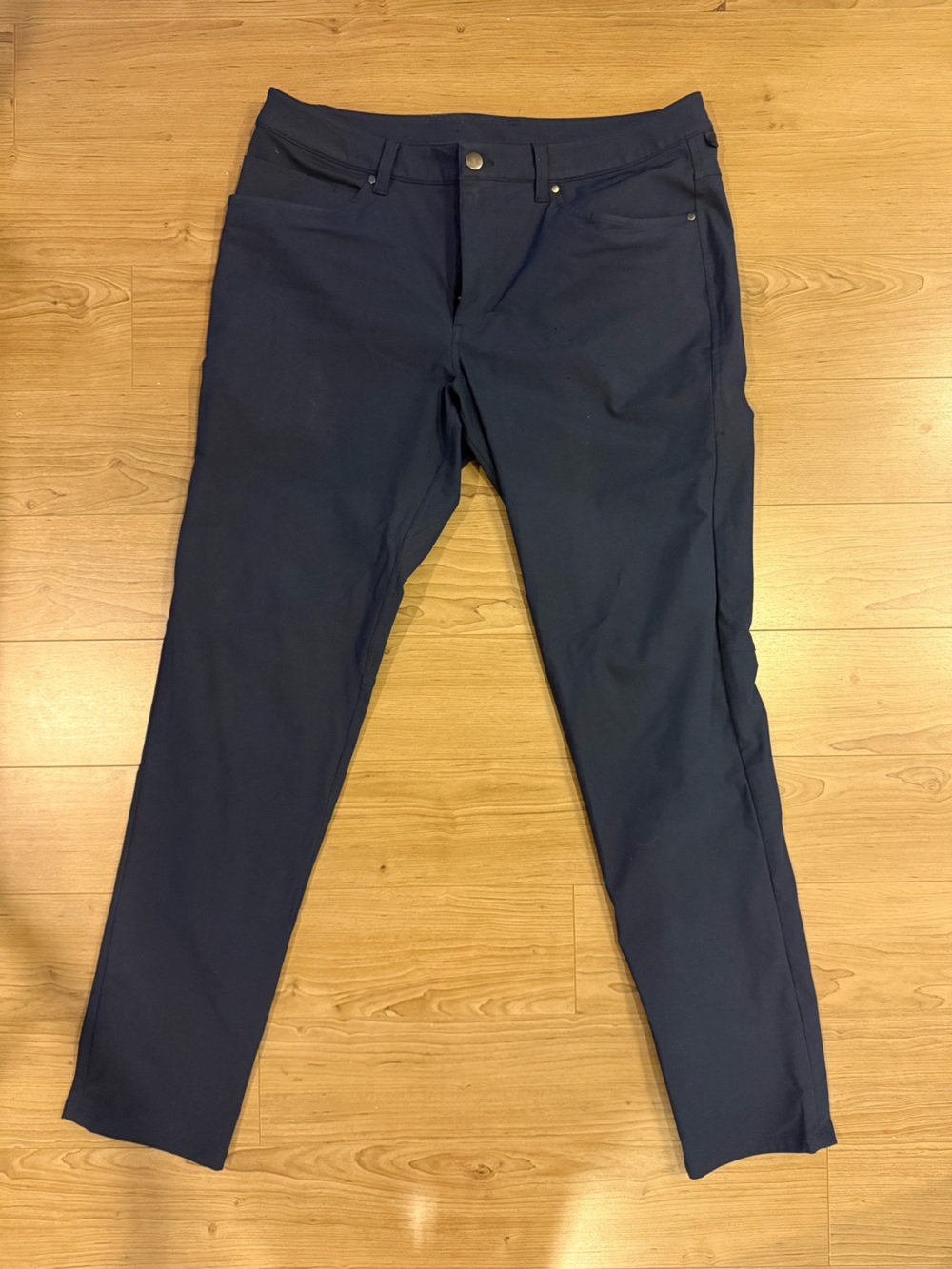 lululemon athletica Men's ABC Slim-Fit Navy Pants